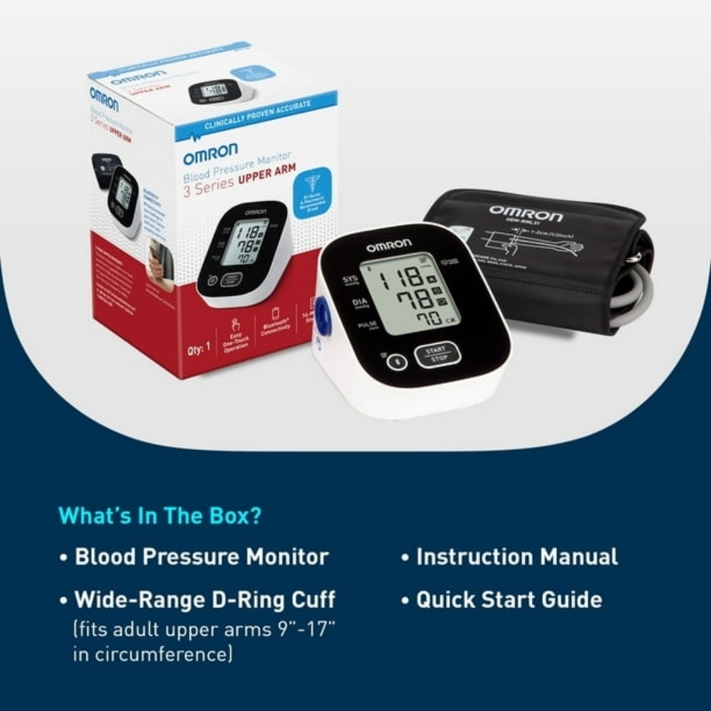 OMRON 3 Series Upper Arm Blood Pressure Monitor with Arm Cuff  NIB - Picture 6 of 8